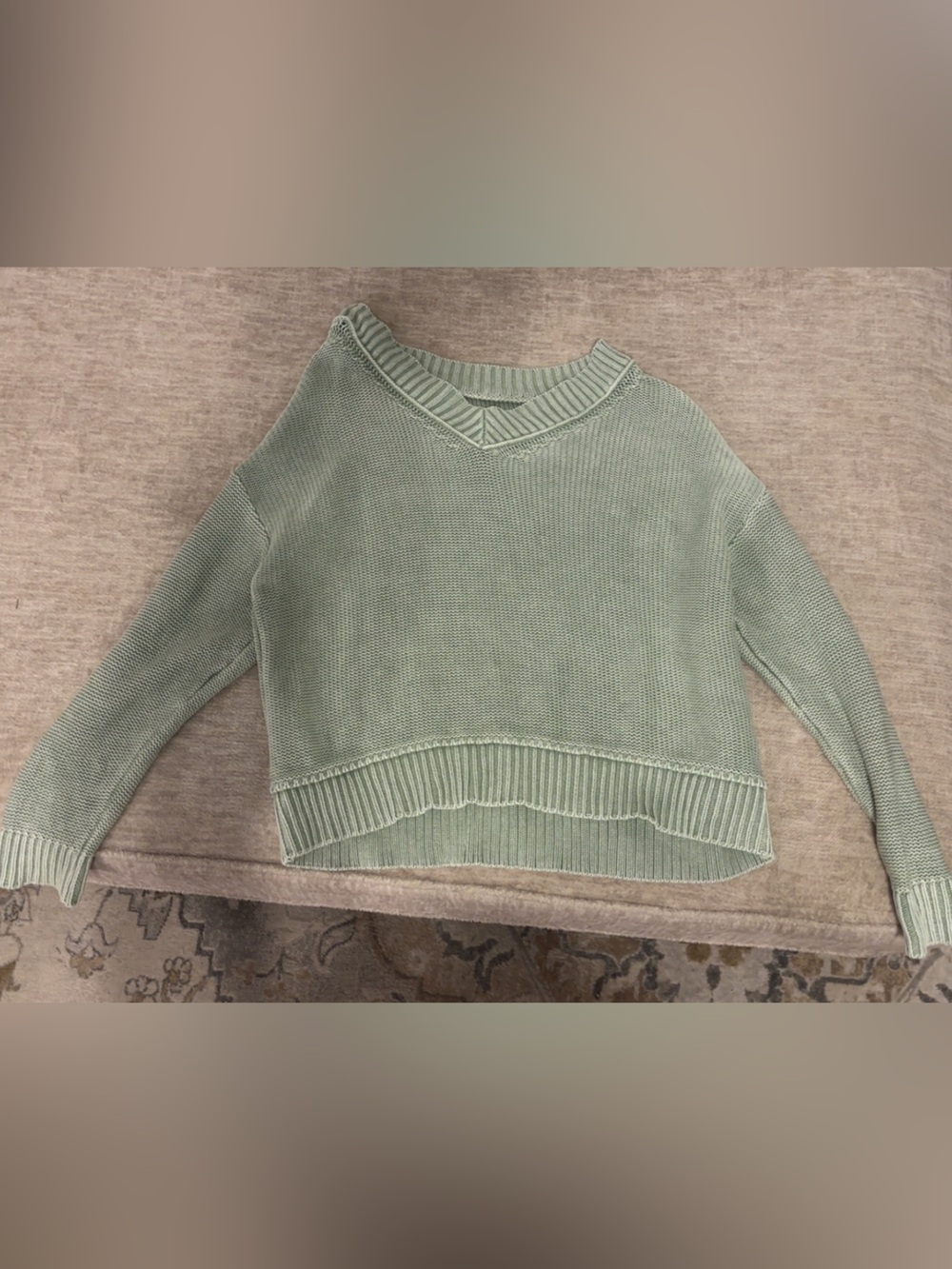 Women’s Sage Green Crewneck Sweater